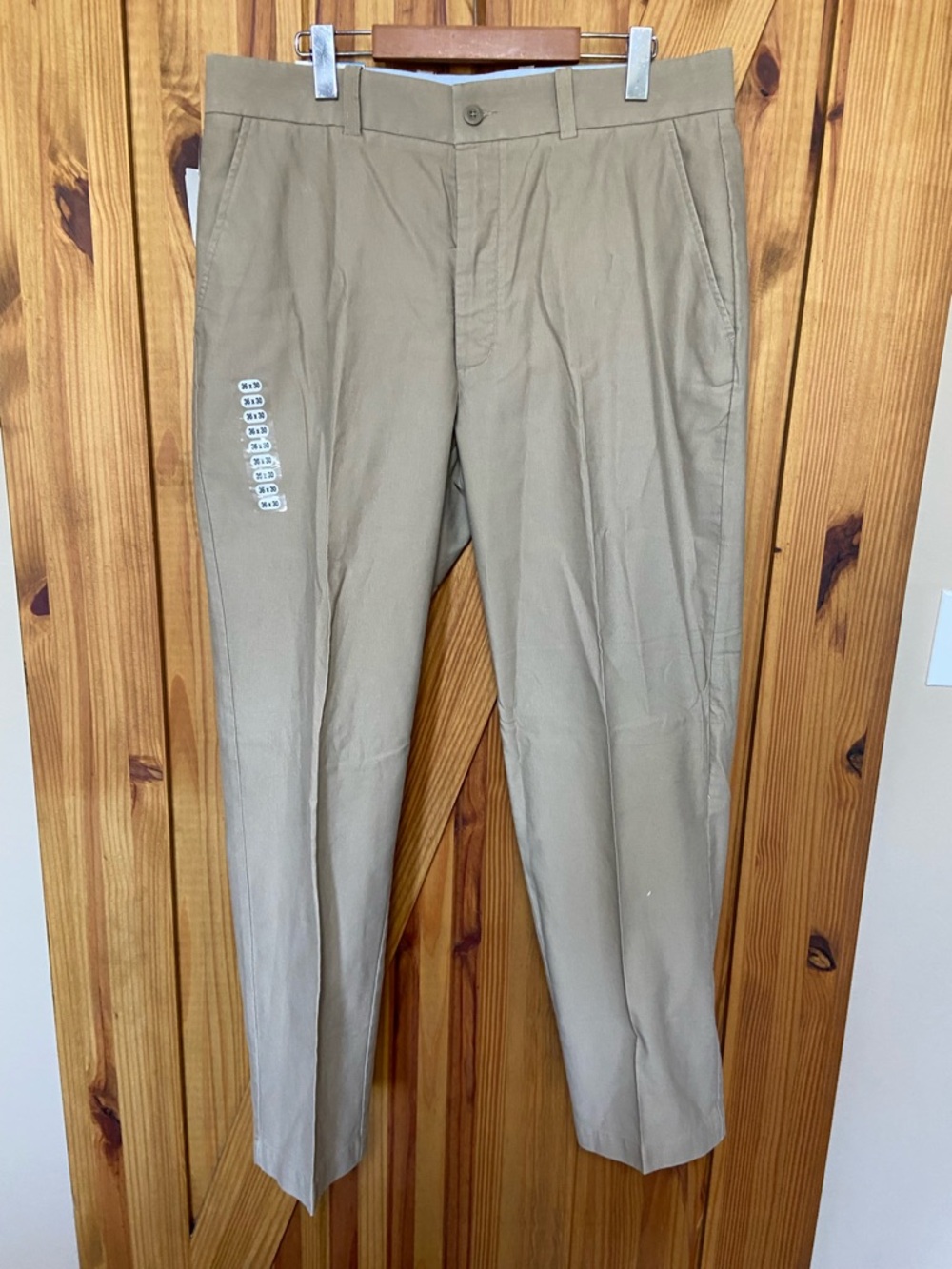 Perry Ellis Men's Tan Chino Pants size 36x30 💯 cotton